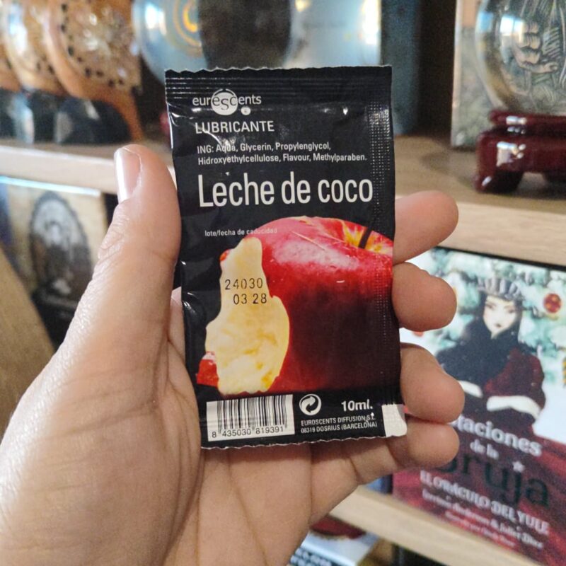 Gel Lubricante con Feromonas Aroma Leche de Coco  10 ml