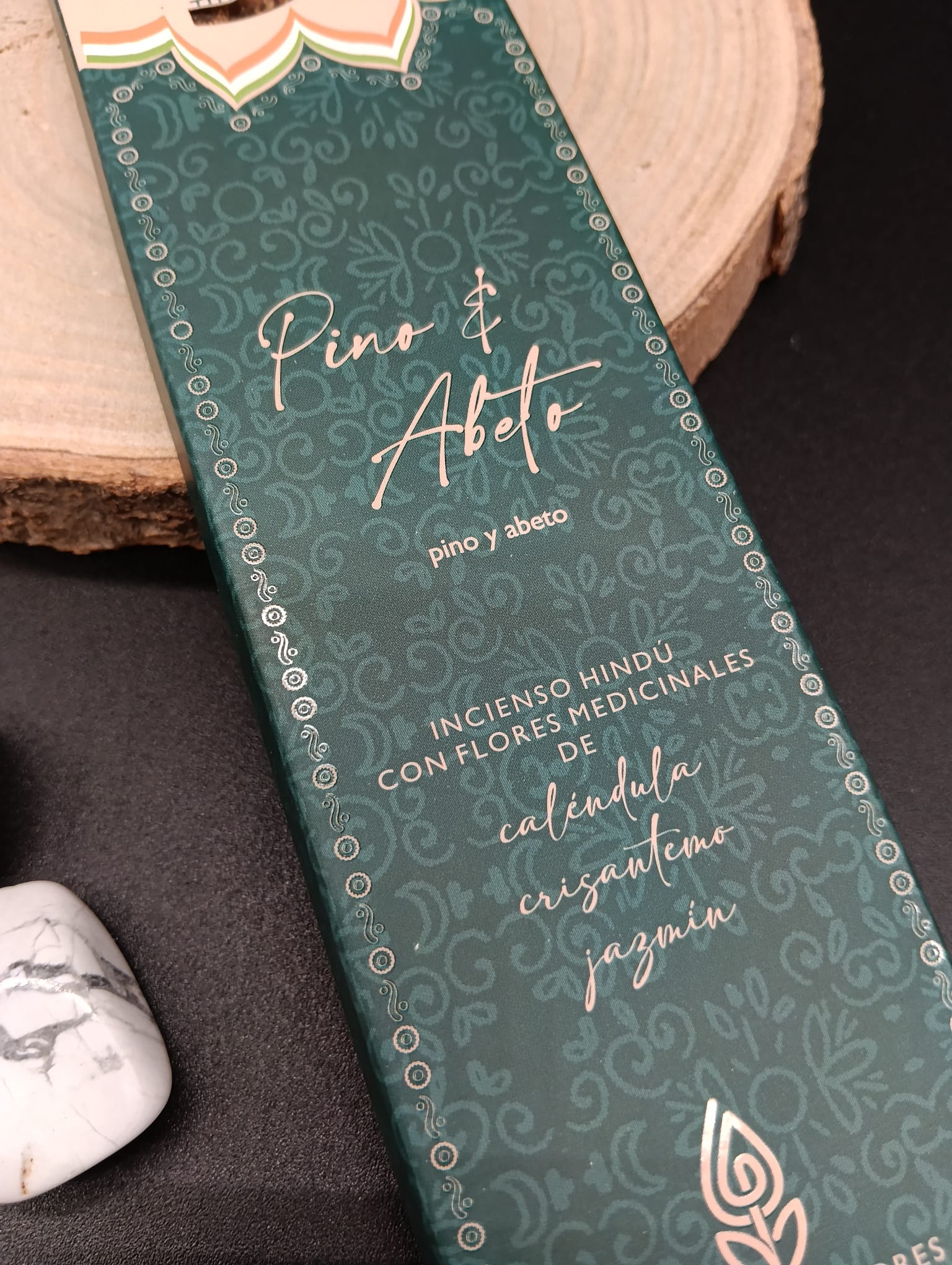 Incienso Hindú con Flores Medicinales "Pino & Abeto" - Imagen 2