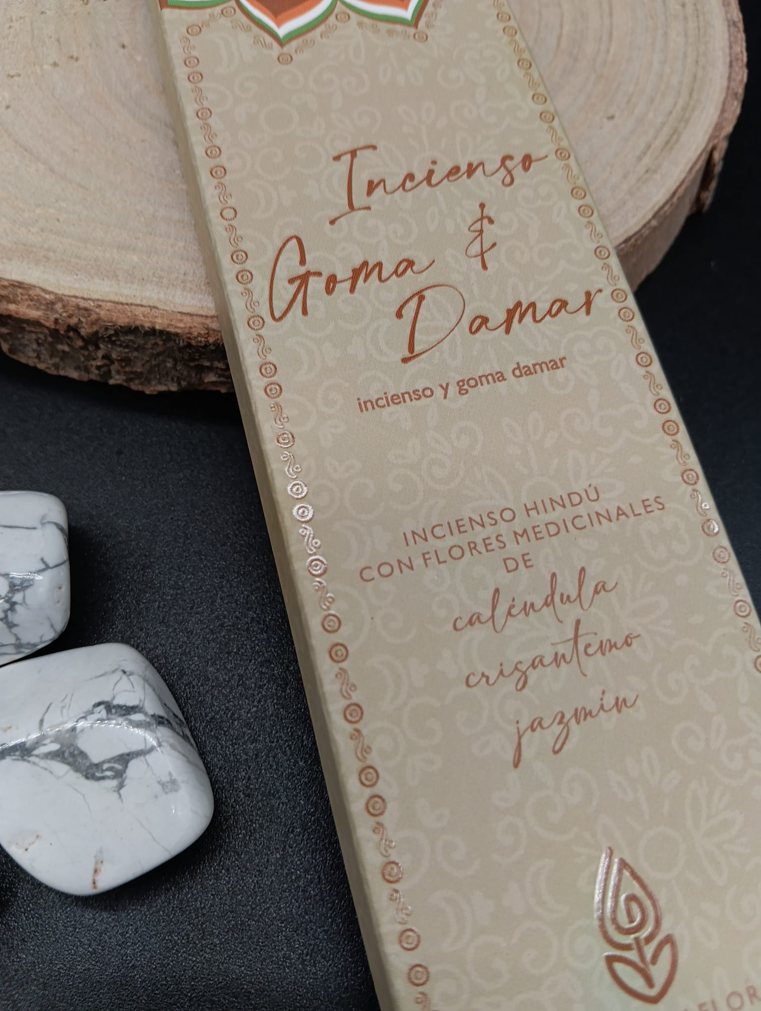 Incienso Hindú con Flores Medicinales "Incienso Goma & Damar" - Imagen 2