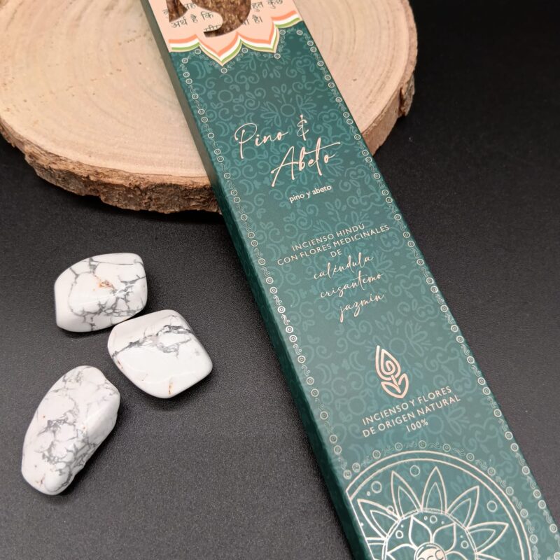 Incienso Hindú con Flores Medicinales "Pino & Abeto"