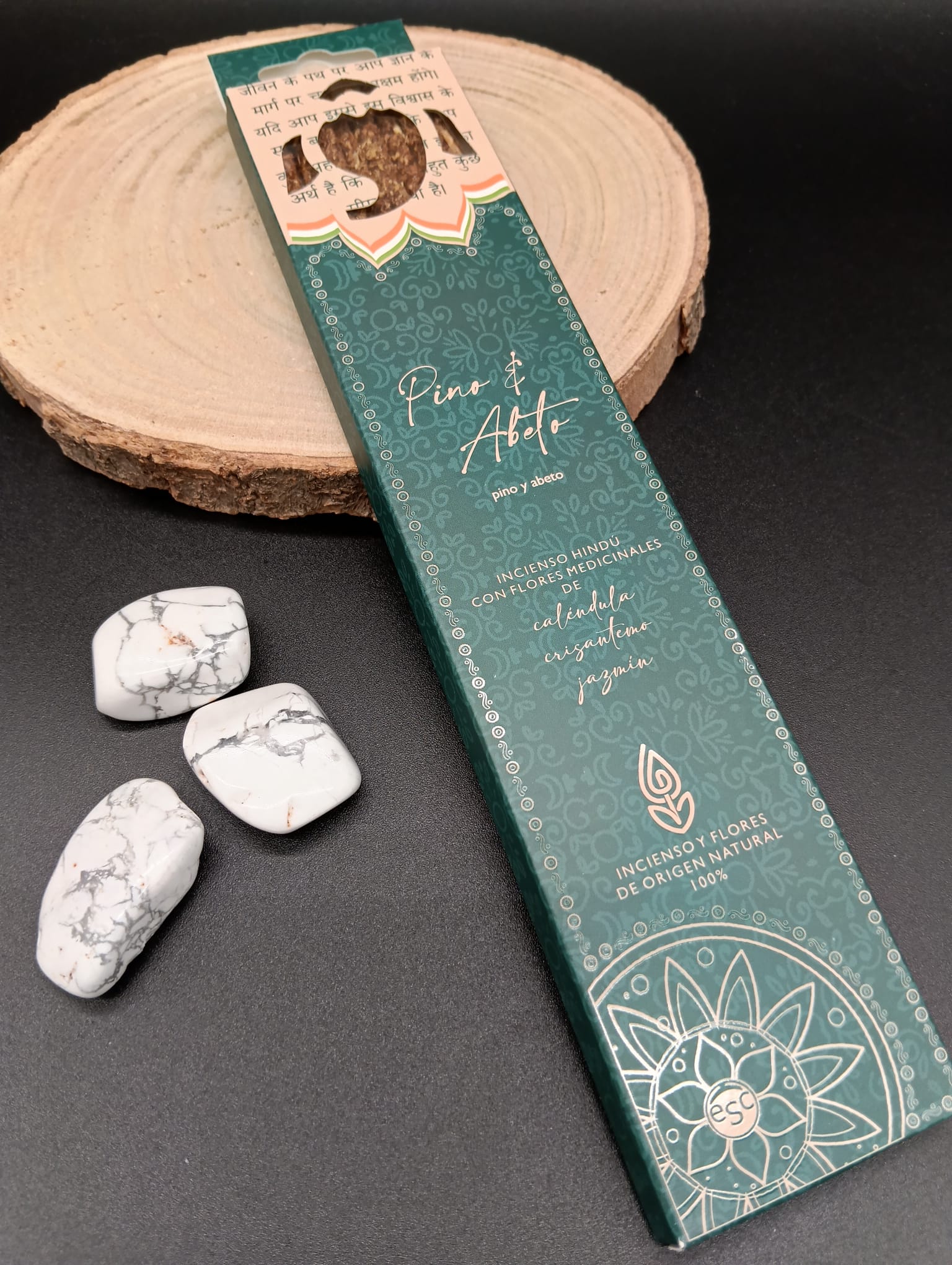 Incienso Hindú con Flores Medicinales "Pino & Abeto"