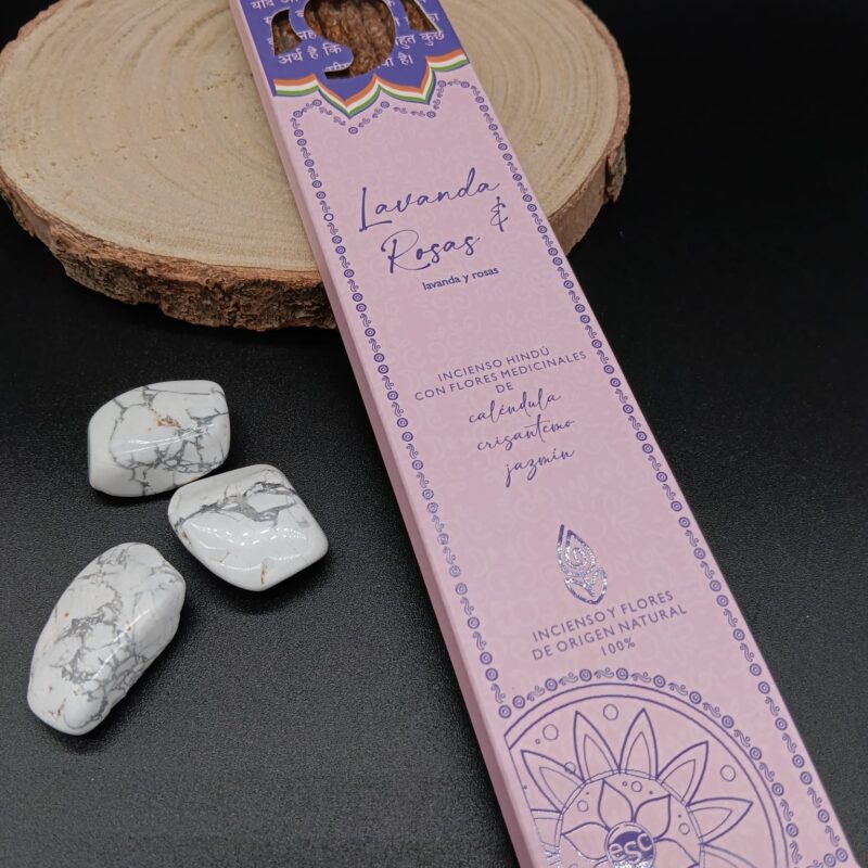 Incienso Hindú con Flores Medicinales "Lavanda & Rosas"