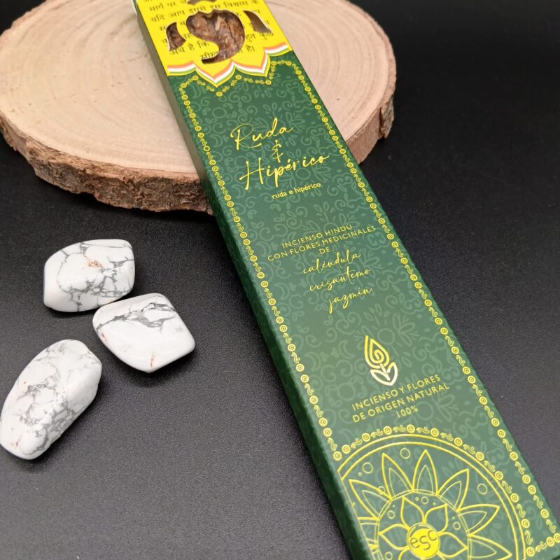 Incienso Hindú con Flores Medicinales "Ruda e Hipérico"