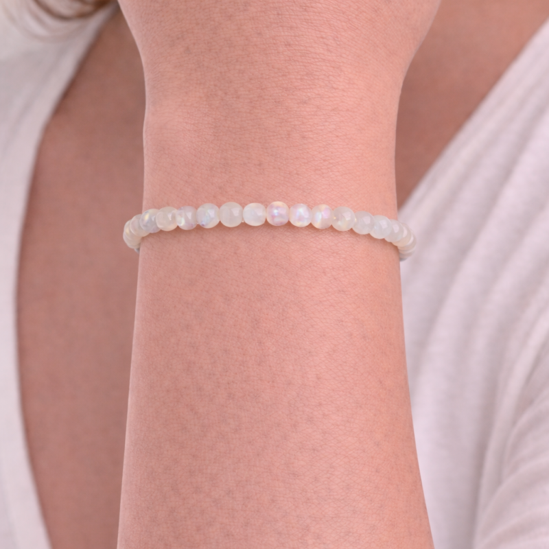 Pulsera Piedra Luna 4 mm