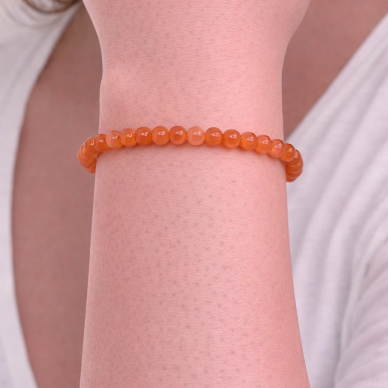 Pulsera Cornalina 4 mm