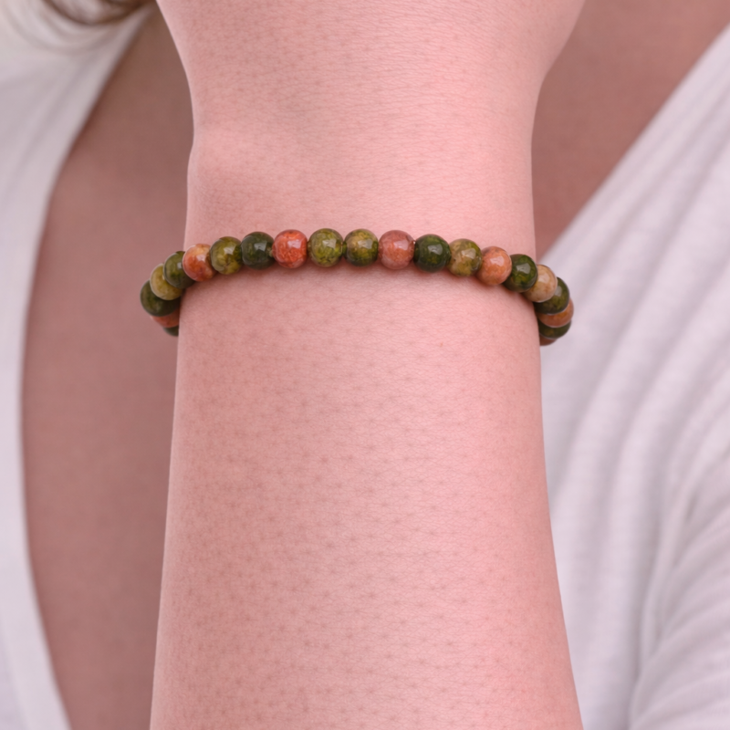 Pulsera Unakita 4 mm