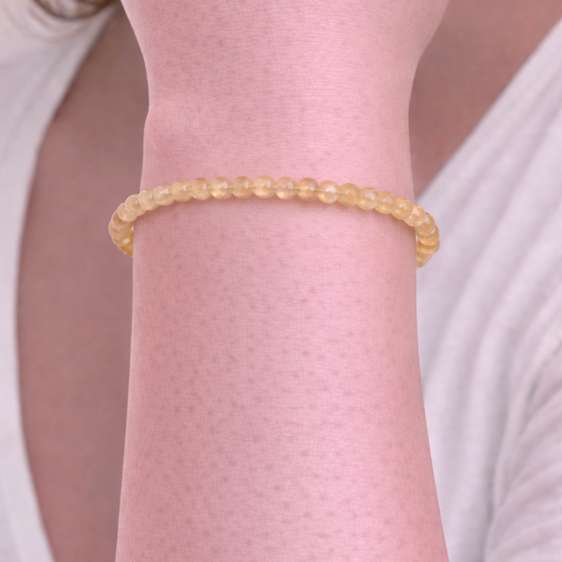 Pulsera Citrino 4 mm