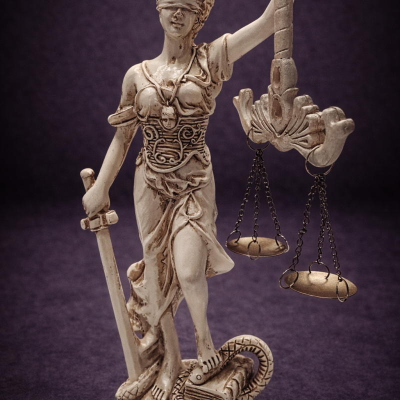 Diosa de la Justicia Blanca - 20 cm