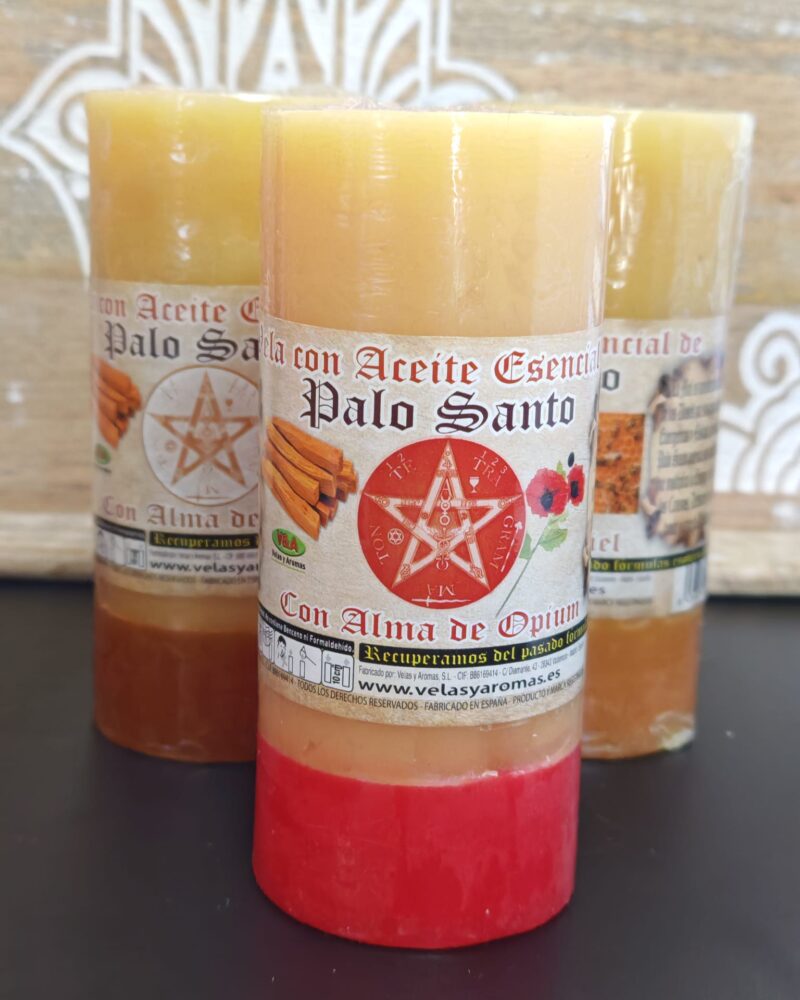 Velón de Palo Santo con Alma de Opium