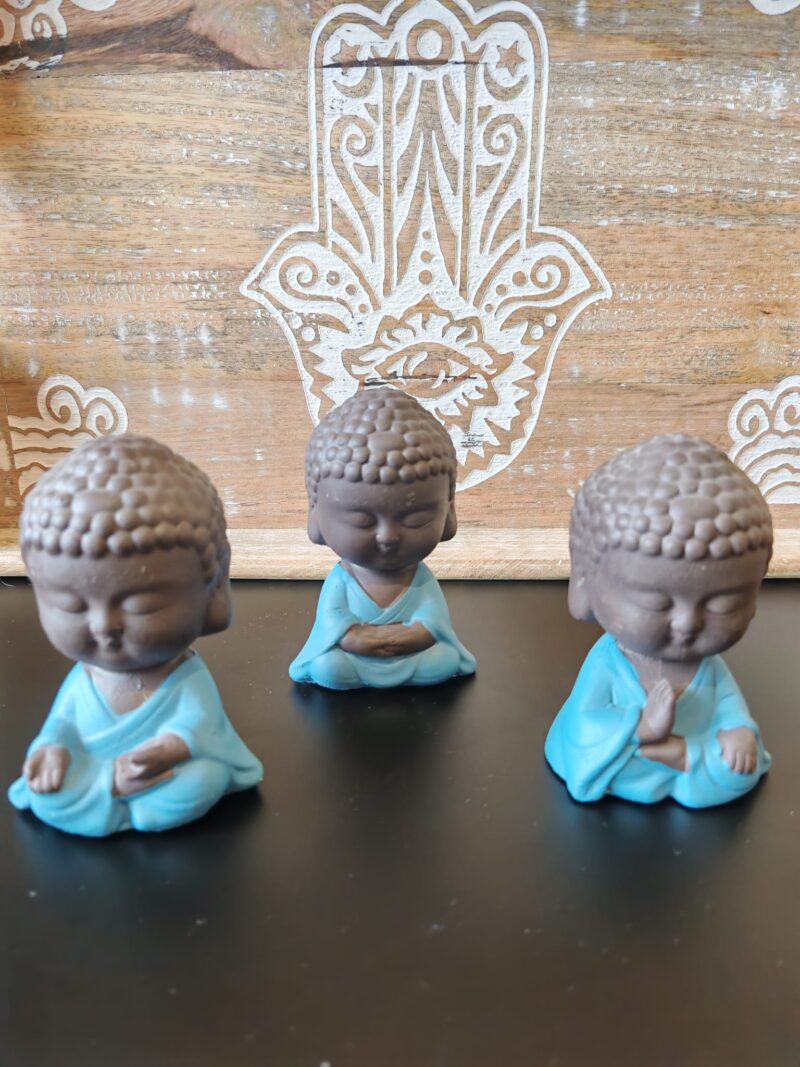 Trio Ganeshas Budas Celeste