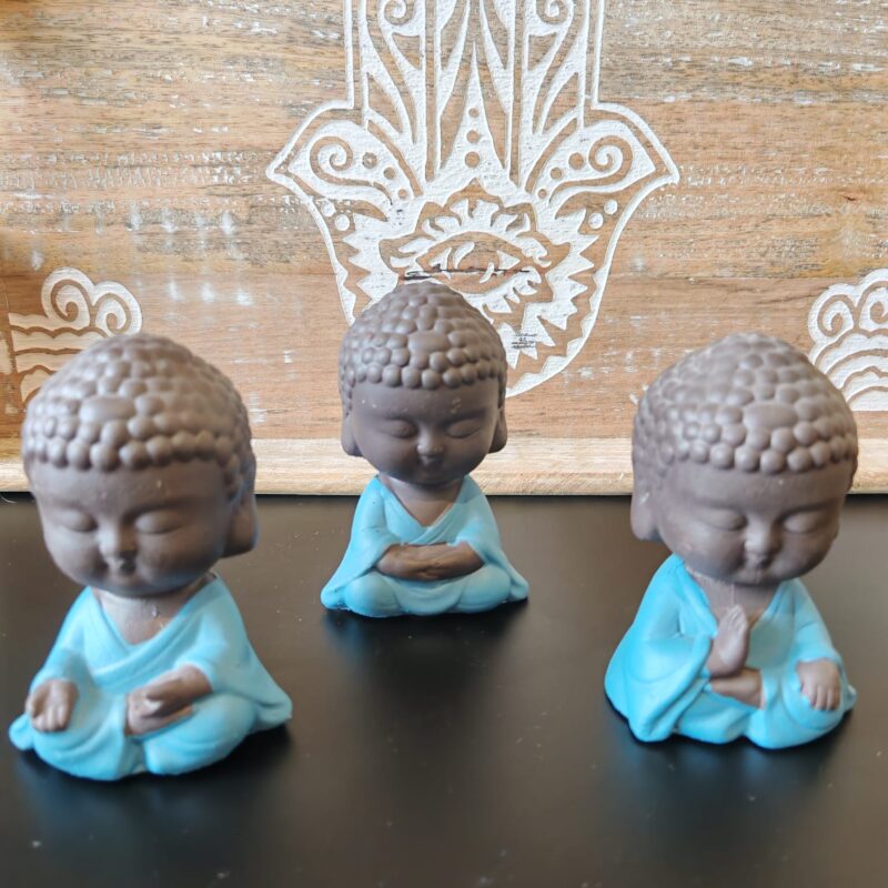 Trio Ganeshas Budas Celeste