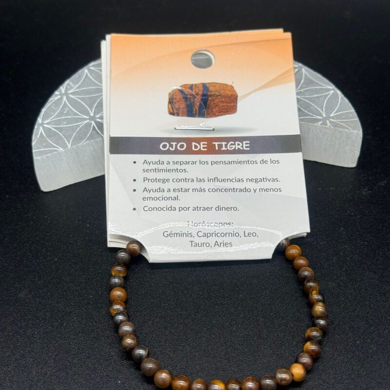 Pulsera Ojo Tigre 4 mm