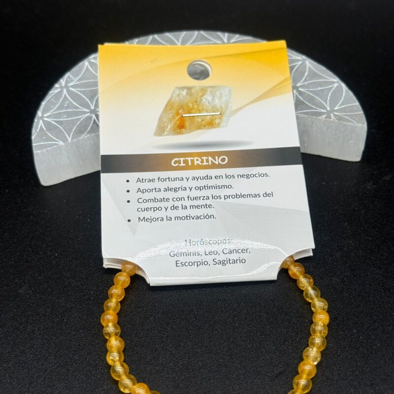 Pulsera de Citrino 4mm