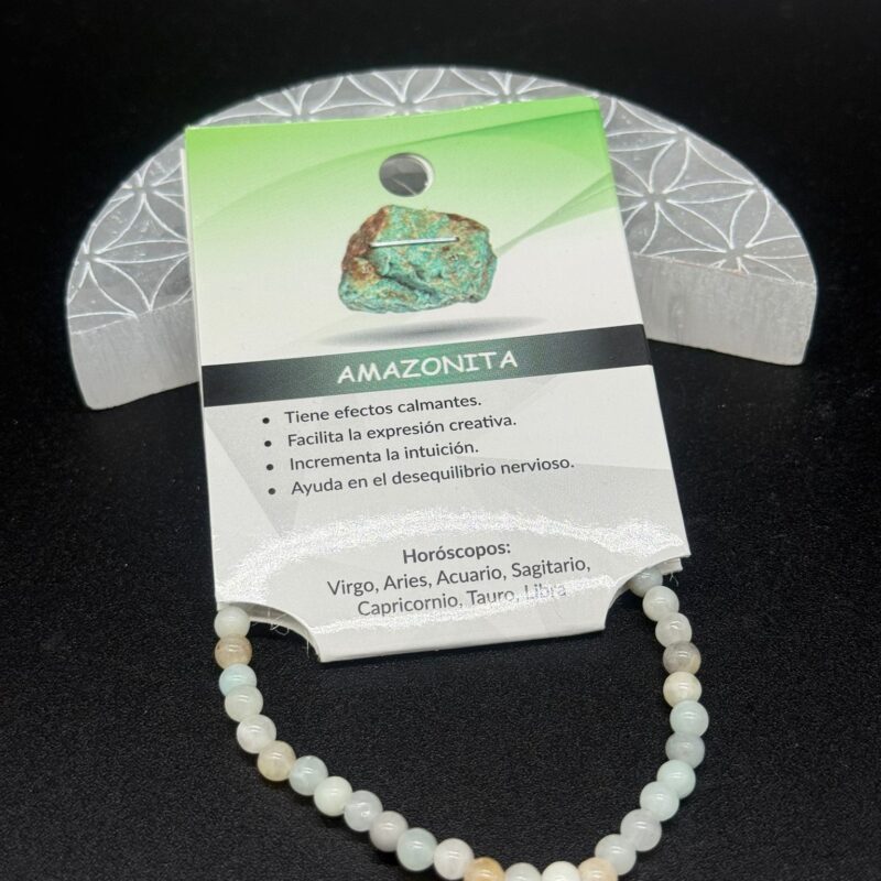 Pulsera Amazonita 4 mm