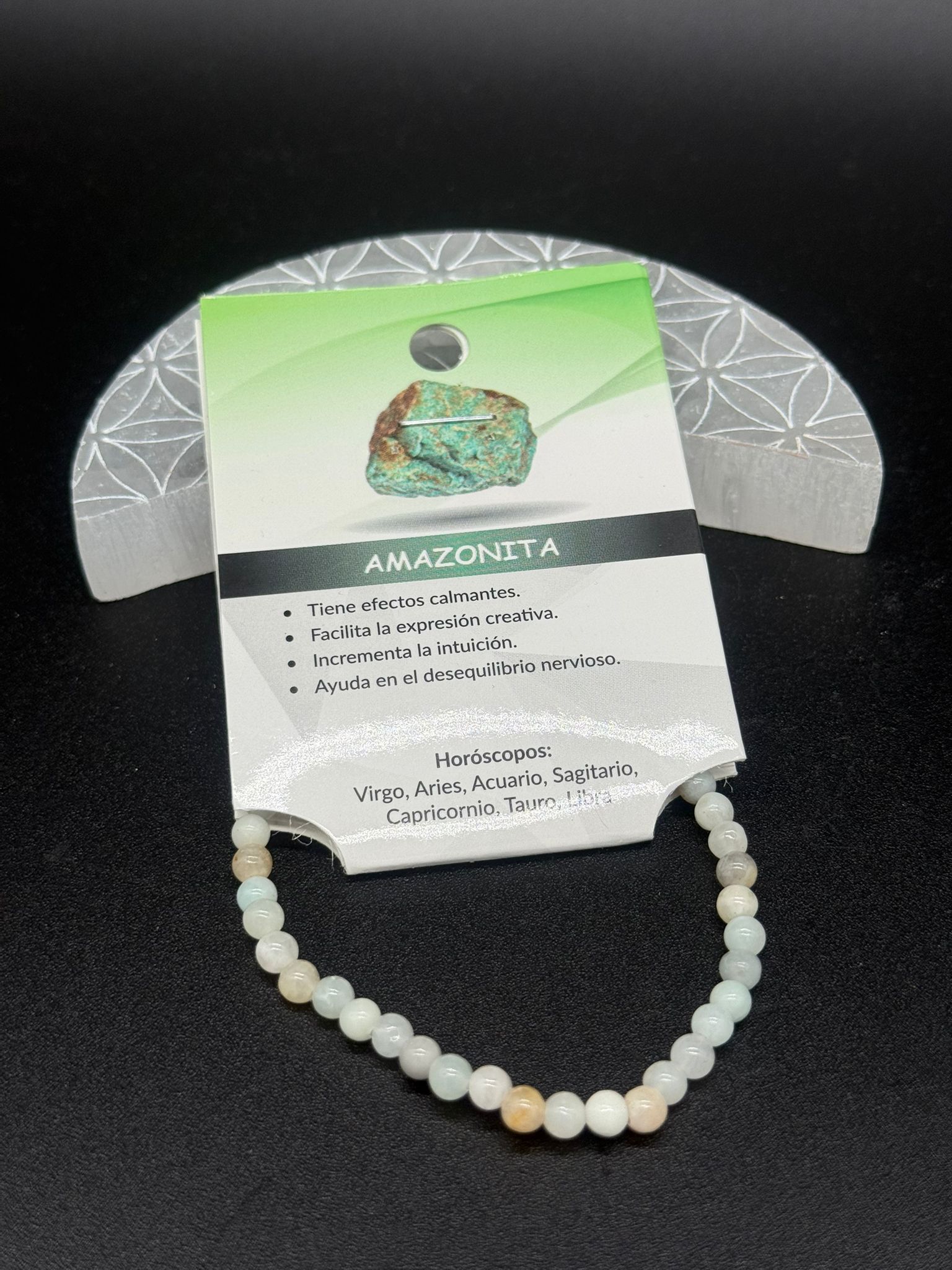 Pulsera Amazonita 4 mm