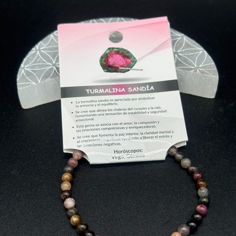 Pulsera Turmalina Sandia 4mm