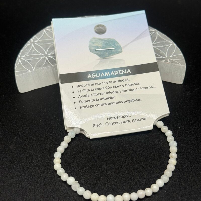 Pulsera 4-5mm AguaMarina
