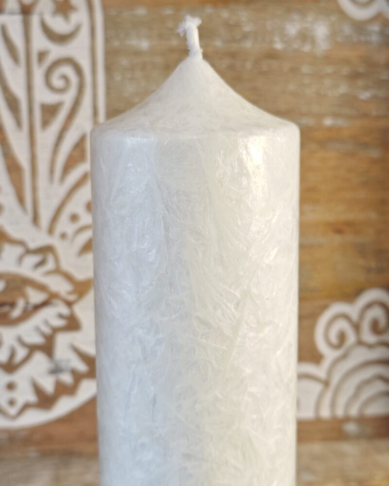 Velón Blanco Cilíndrica (Para Trabajar en Paz, Protección y Conexión Espiritual) - Imagen 2