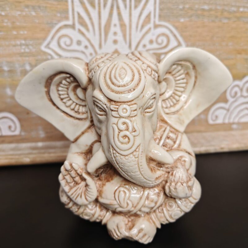 Ganesha Color Marfil 13cm