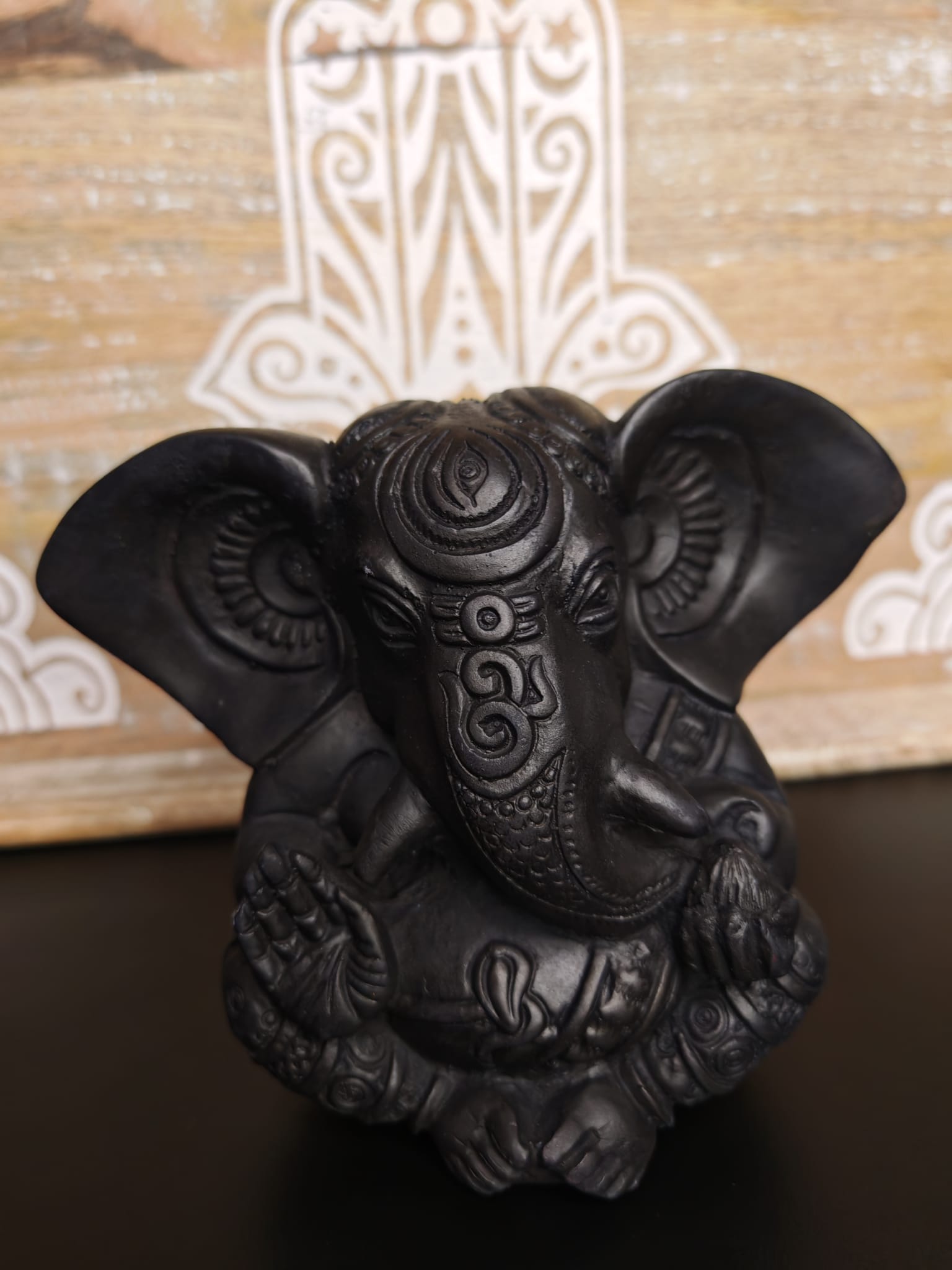 Ganesha Color Negro 13cm