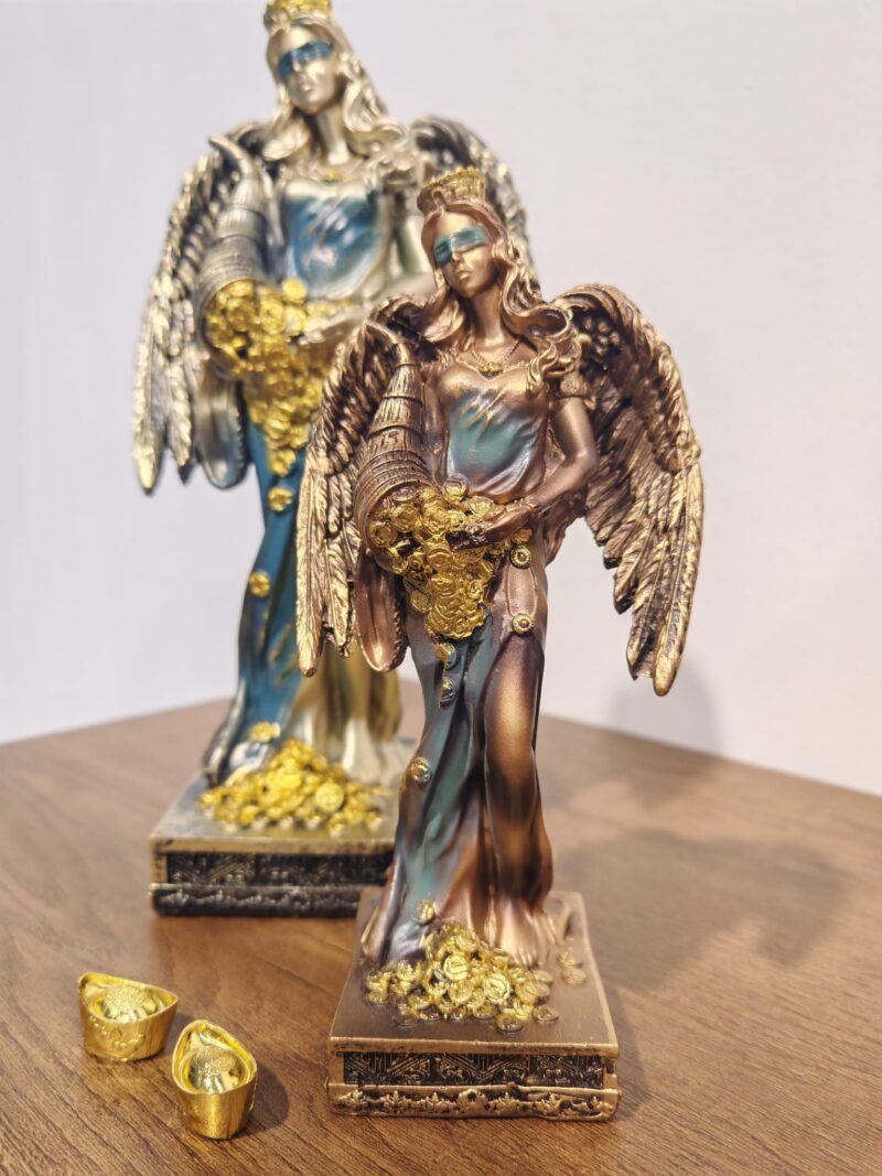 Diosa de la Fortuna Alas Verde (20cm)