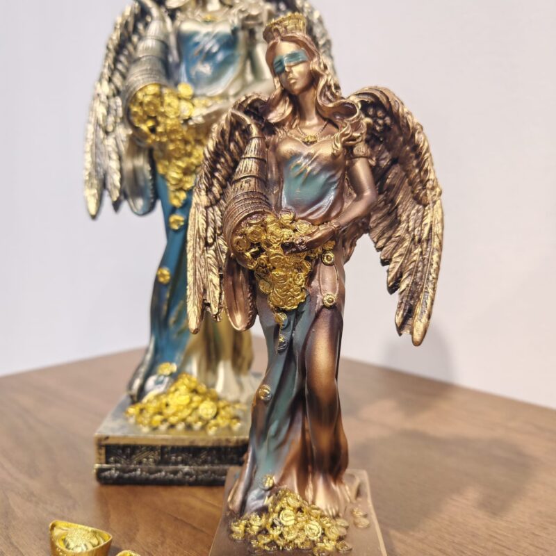 Diosa de la Fortuna Alas Verde (20cm)