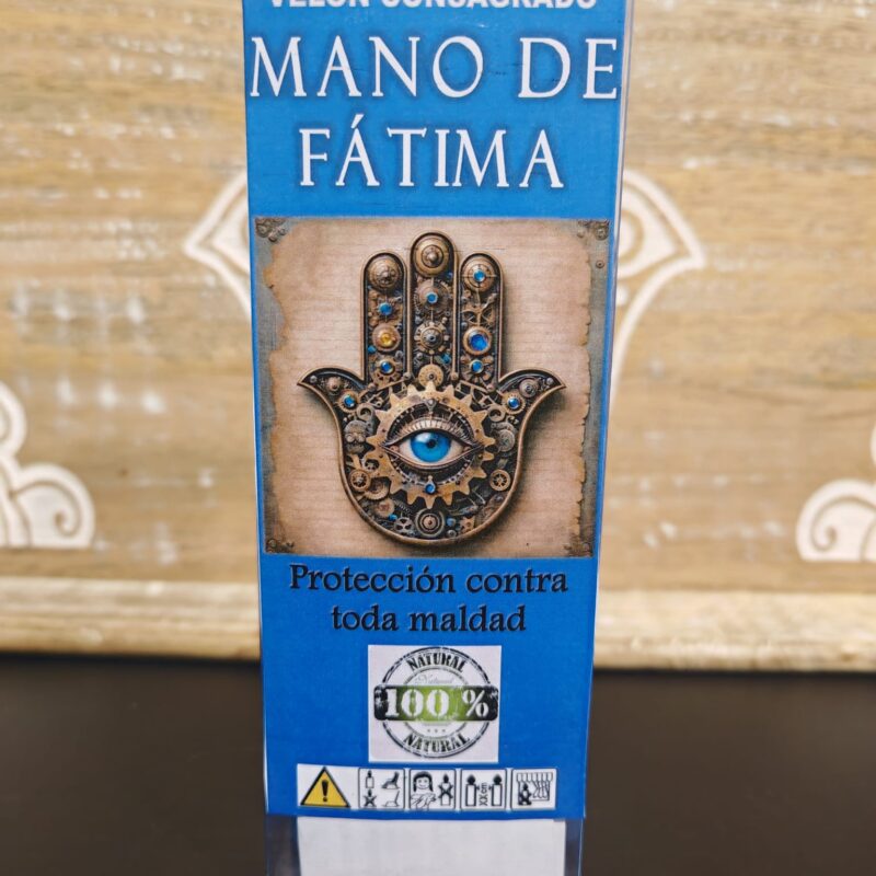 Velón Consagrado Mano de Fátima
