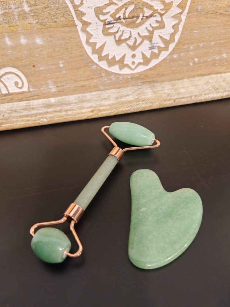 Pack Gua Sha y Roll on Aventurina