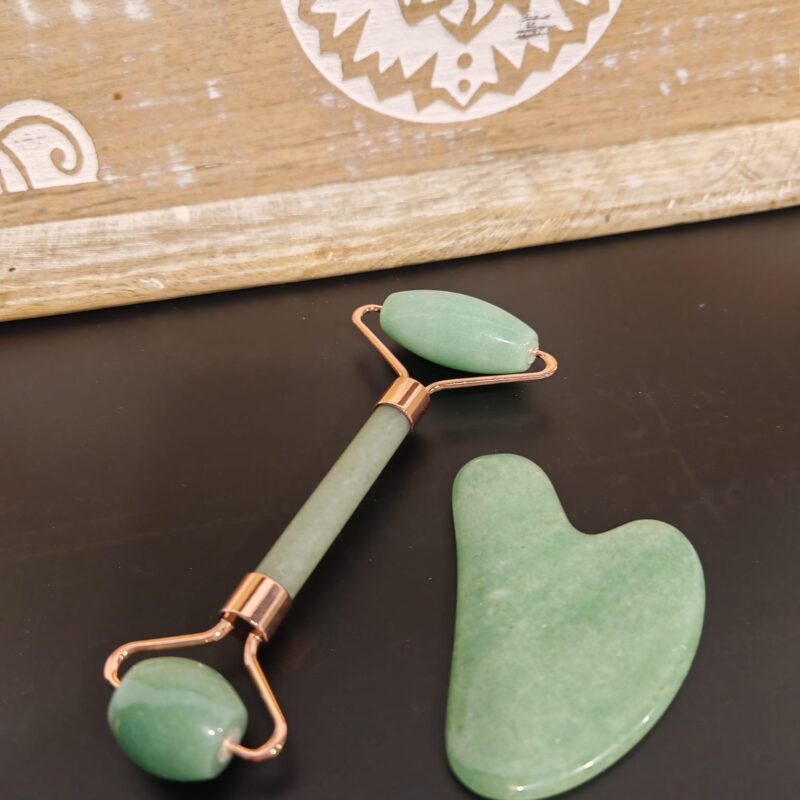 Pack Gua Sha y Roll on Aventurina