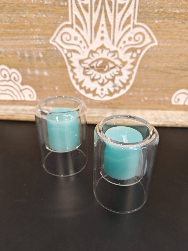 Porta Velas Cristal Pequeño - Imagen 2