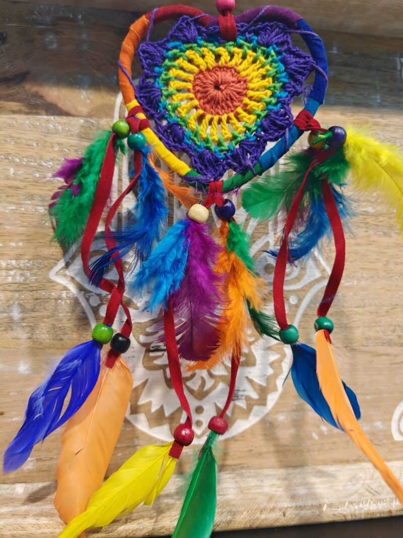 Atrapasueños Corazón Multicolor