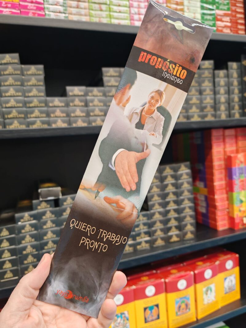 Incienso de Propósito Quiero Trabajo Pronto