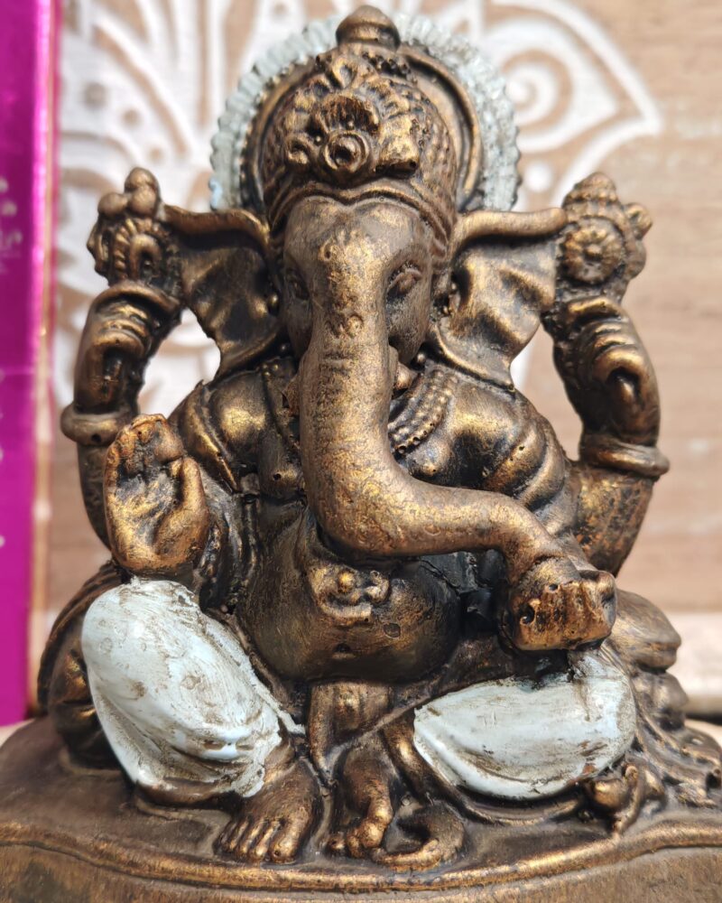 Ganesha Mediana Cobre/Blanco - Imagen 2