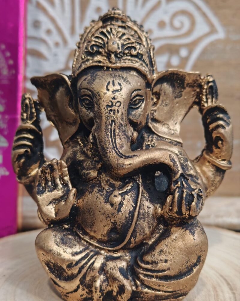 Ganesha Dorada 11cm - Imagen 2