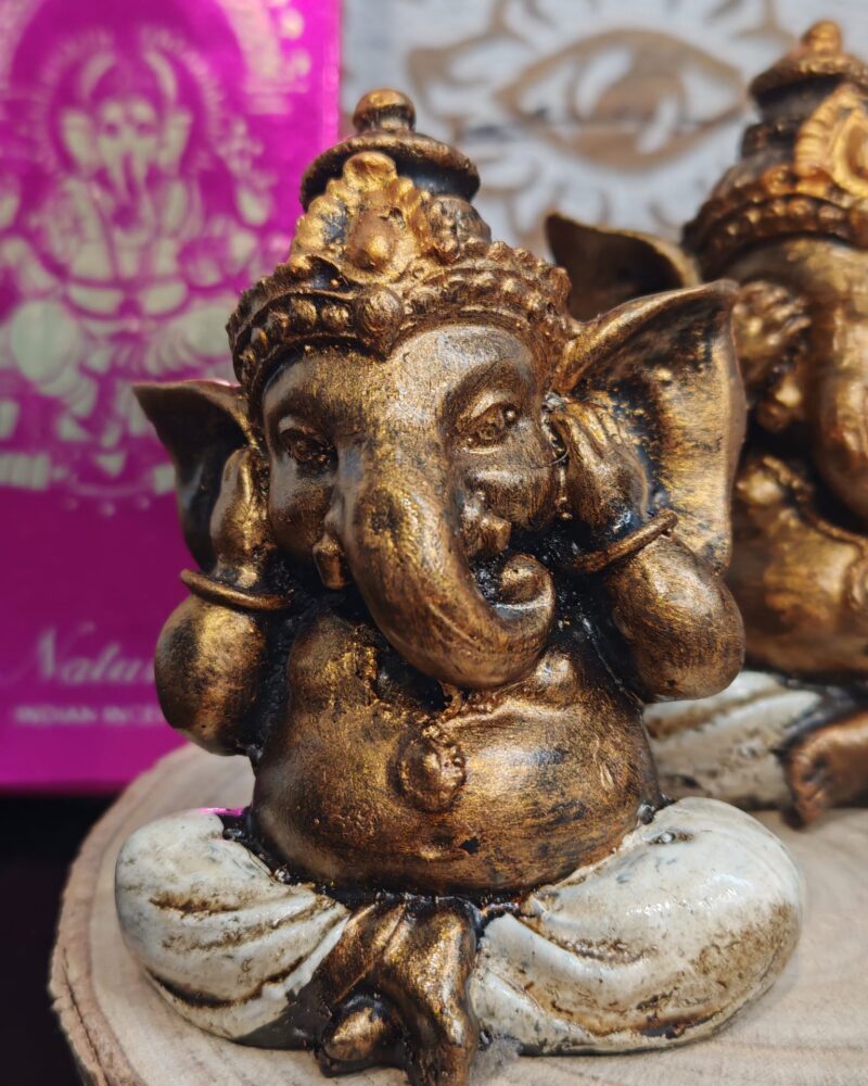 Trio Ganeshas No Ver, No Oir, y Callar Blanca - Imagen 2
