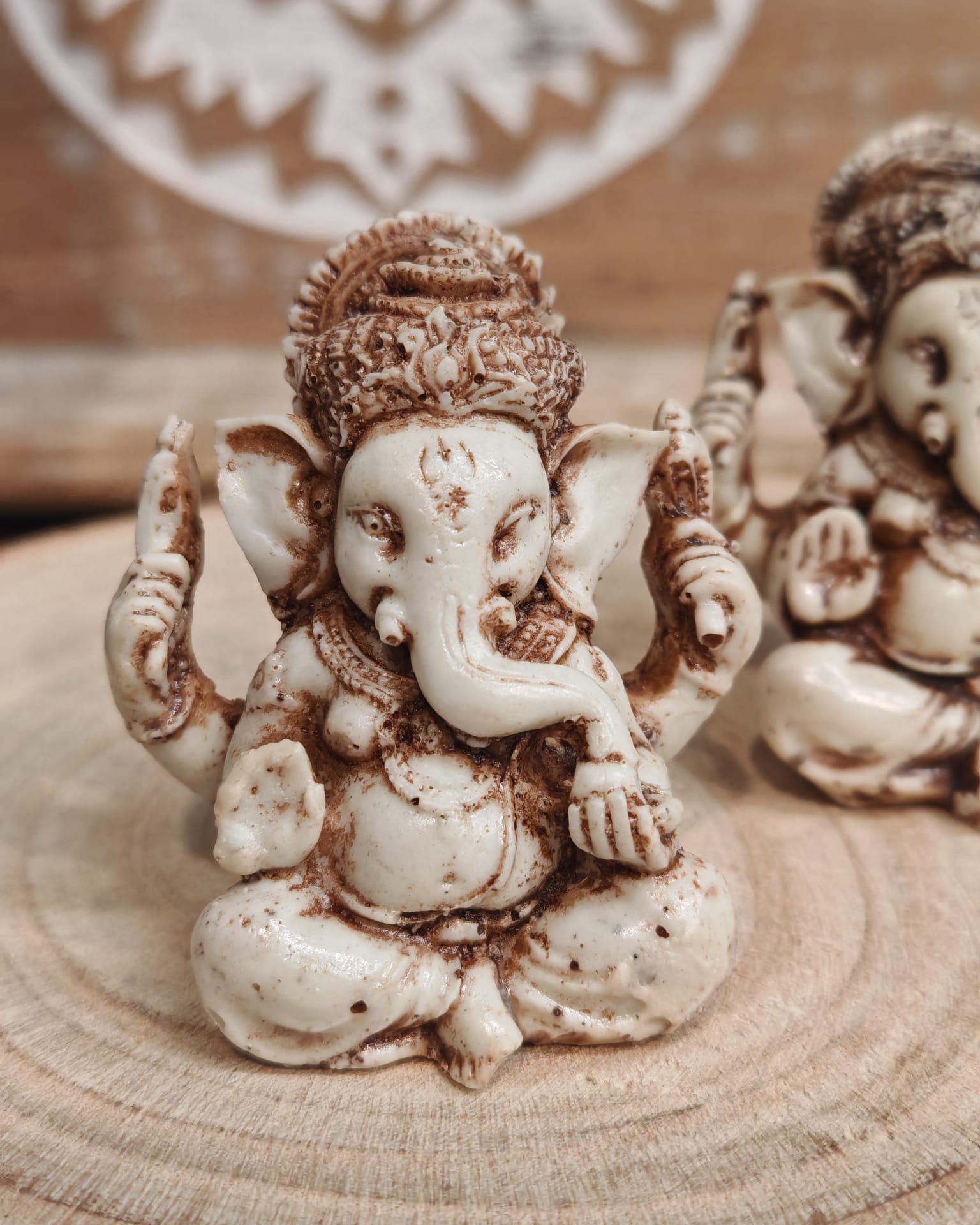 Ganesha Mini Marfil 5cm - Imagen 2