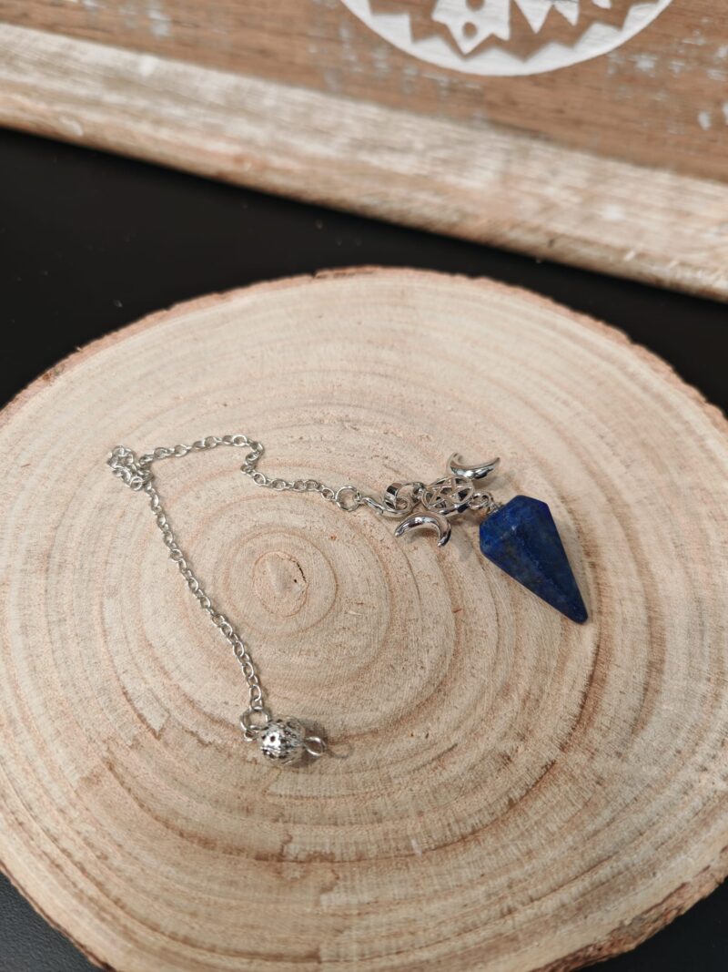 Péndulo Triple Luna Lapislazuli