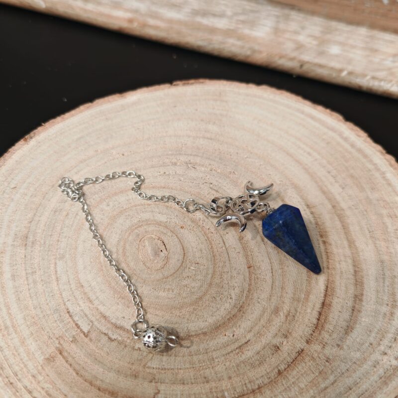 Péndulo Triple Luna Lapislazuli
