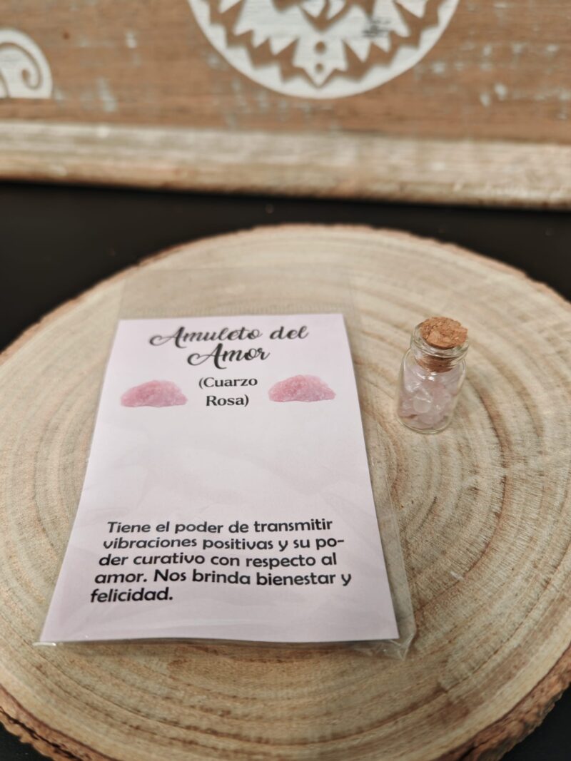 Amuleto del Amor Cuarzo Rosa - Imagen 2