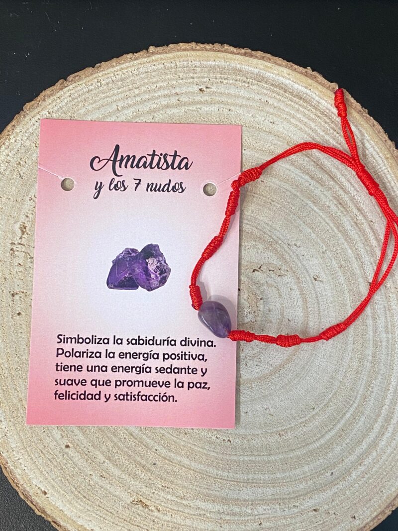 Pulsera 7 Nudos con Amatista