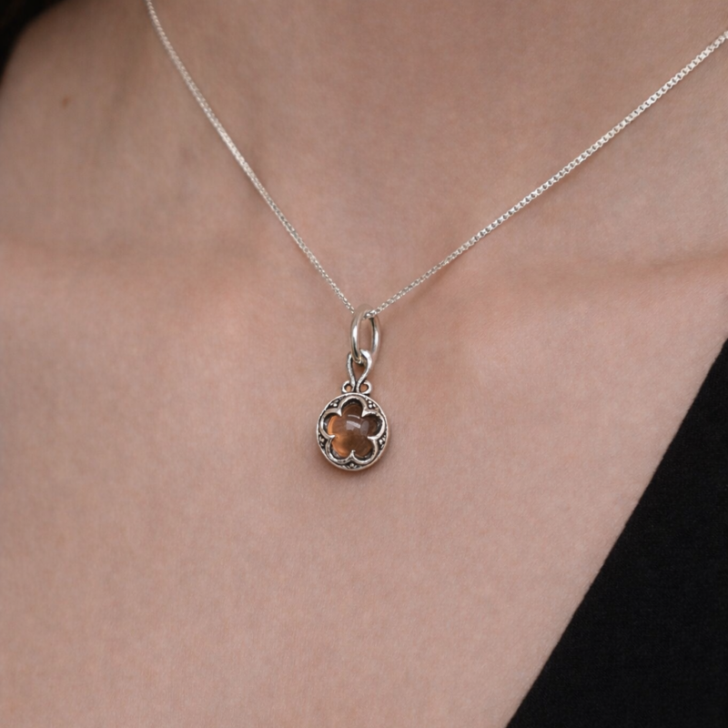 Colgante Gotland con Ojo de Tigre - Plata de Ley