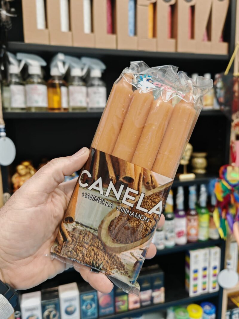 Velas Bujia Aroma Canela (4 Unidades)