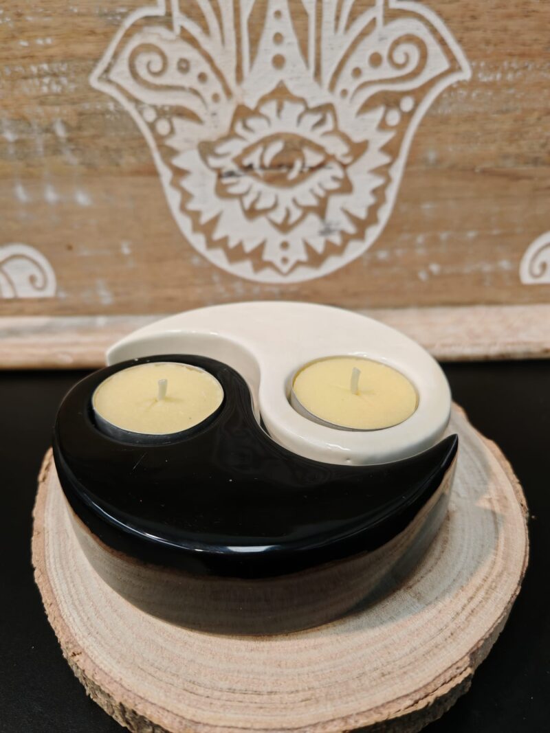 Porta Velas Yin Yang