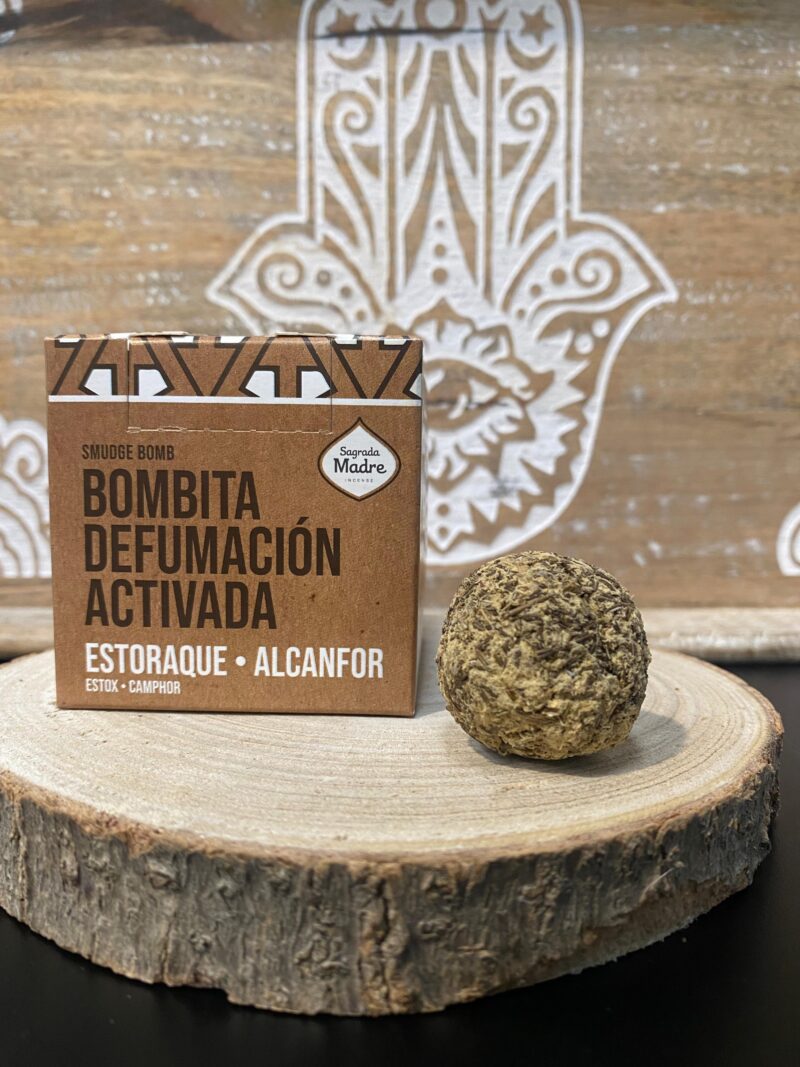 Bombitas Defumación 8 unidades Estoraque-Alcanfor Sagrada Madre