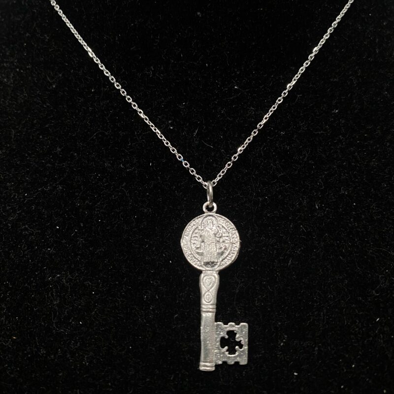 Colgante Grande Llave de San Benito - Plata de Ley