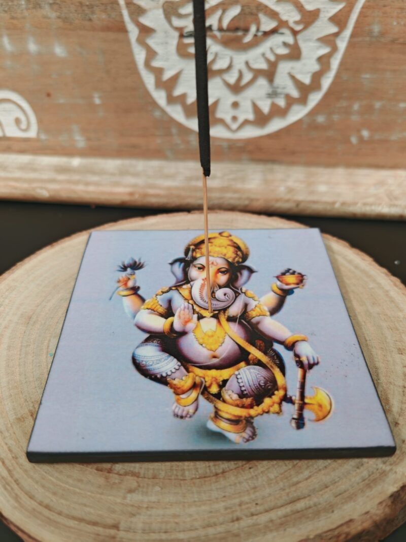 Porta incienso Ganesha Cuadrado (Modelo 2) - Imagen 2