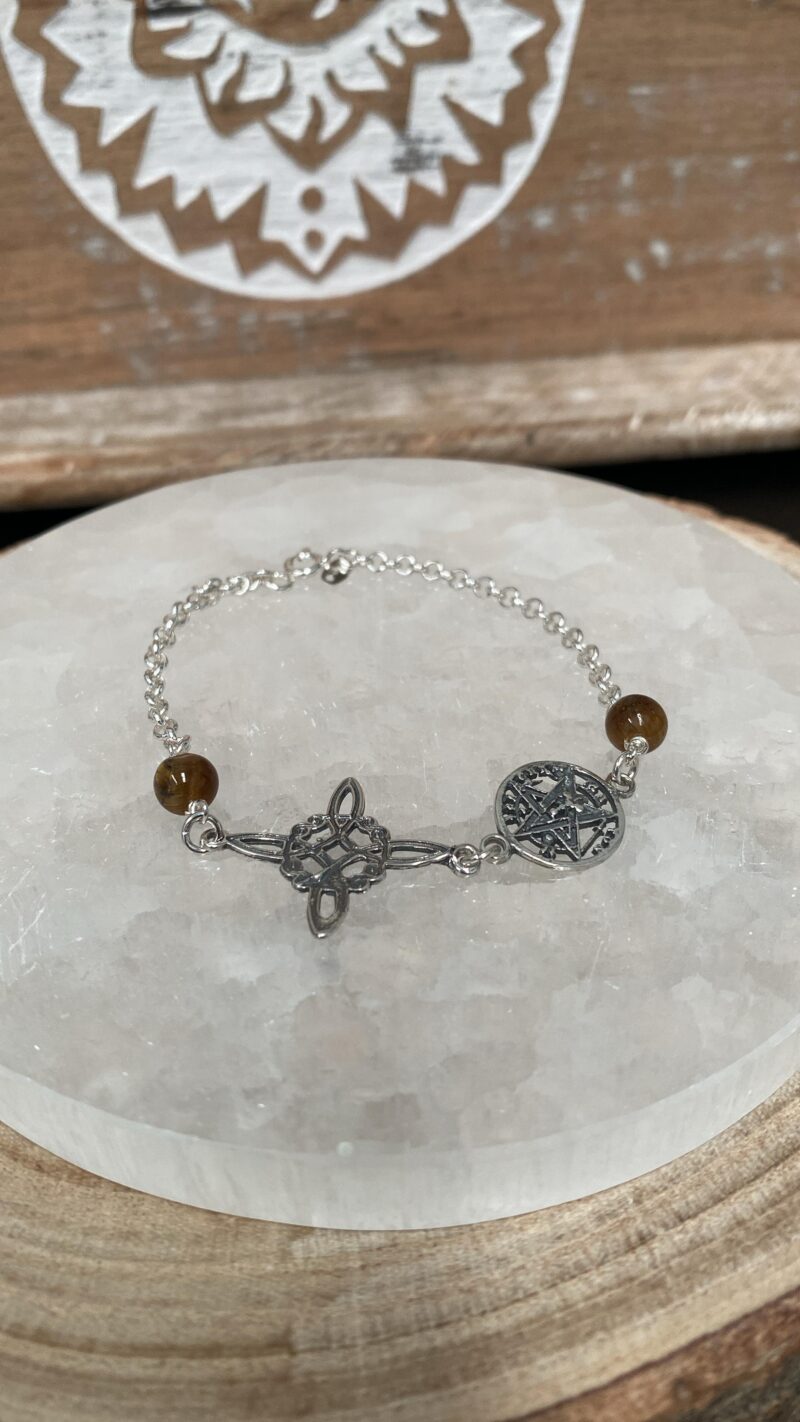 Pulsera Triple Protección Ojo de Tigre