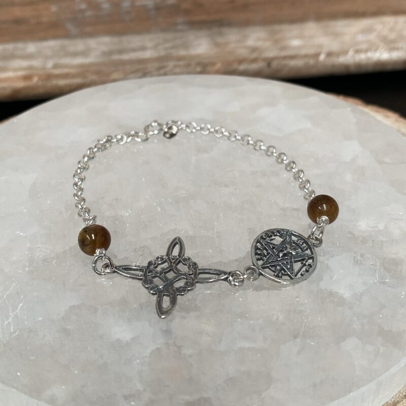 Pulsera Triple Protección Ojo de Tigre