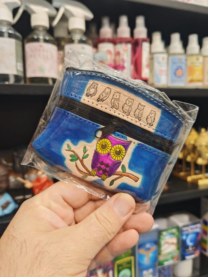 Monedero Búho Azul