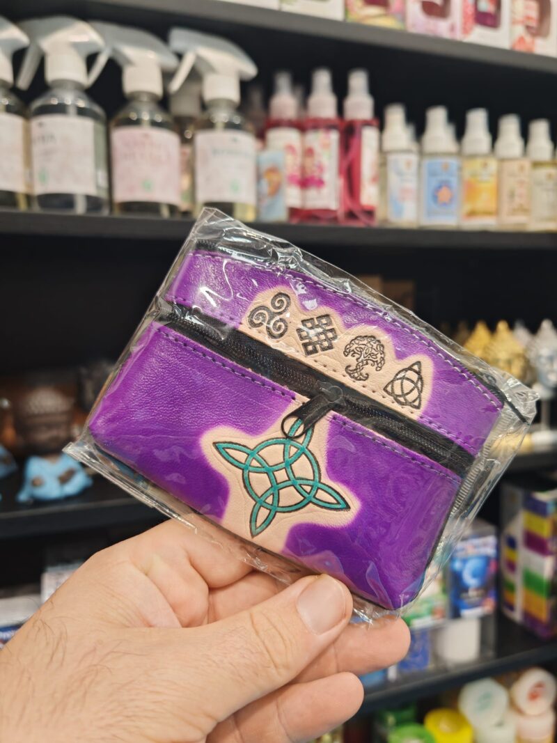 Monedero Morado Nudo de Bruja